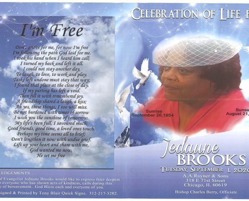 Jedaune Brooks Obituary