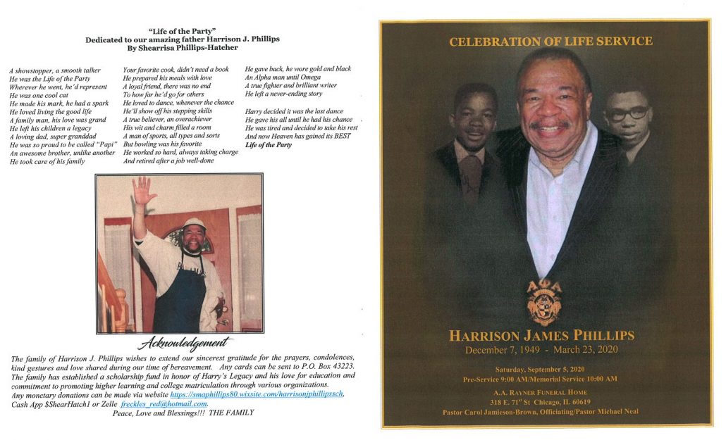 Harrison J Phillips Obituary