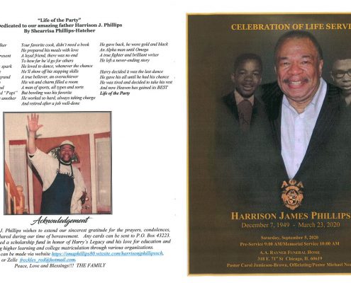 Harrison J Phillips Obituary