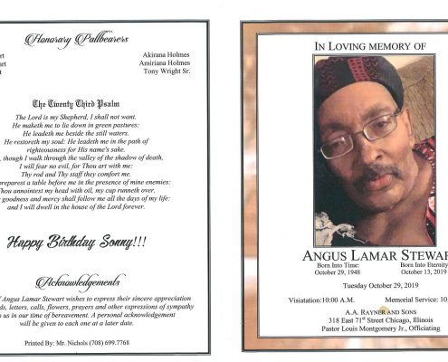 Angus L Stewart Obituary