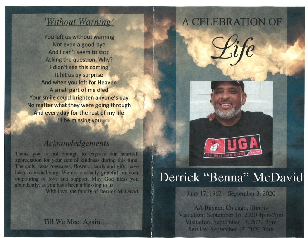 Derrick Benna McDavid Obituary