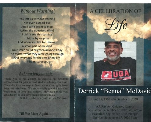 Derrick Benna McDavid Obituary