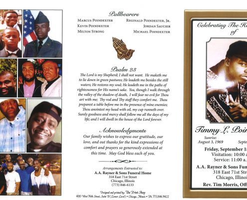 Timmy L Poindexter Obituary