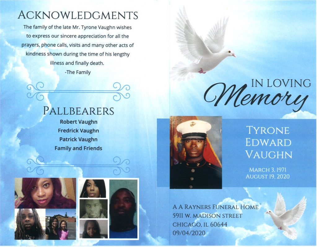Tyrone E Vaughn Obituary