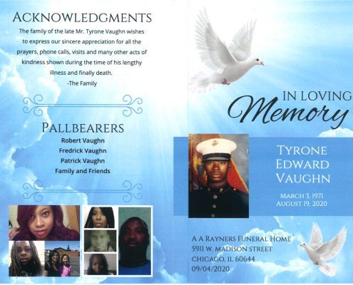 Tyrone E Vaughn Obituary