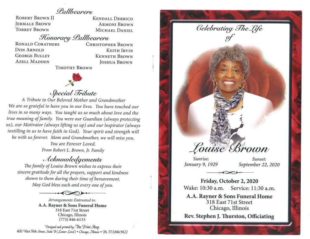 Louise Brown Obituary