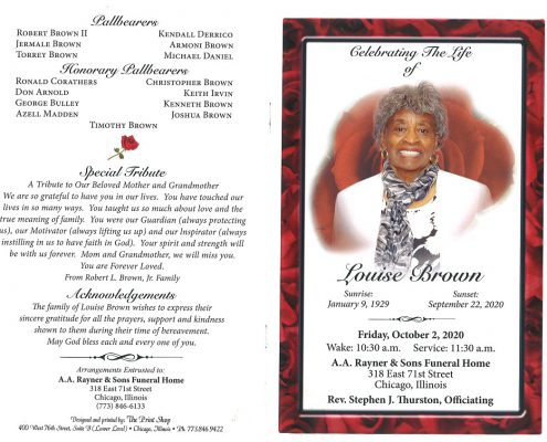 Louise Brown Obituary