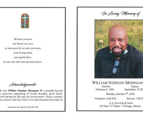 William S Monegain II obituary