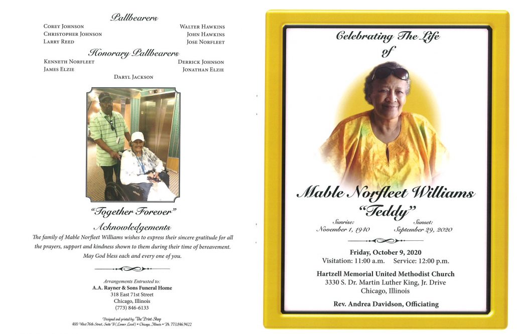Mable N Williams Obituary