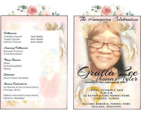 Gratta L Thomas Tyler Obituary