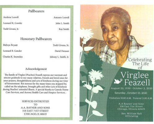 Virglee Feazell Obituary