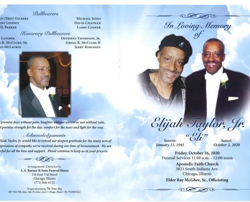 Elijah Taylor Jr Obituary