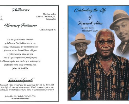 Roosevelt Allen Obituary