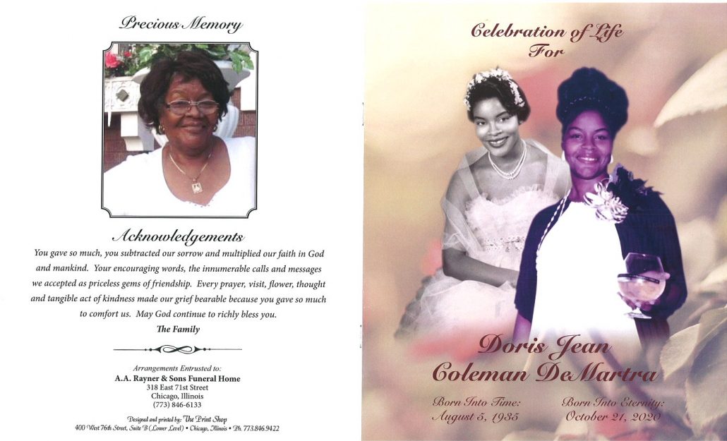 Doris J DeMarta Obituary