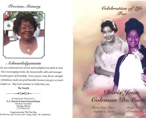 Doris J DeMarta Obituary