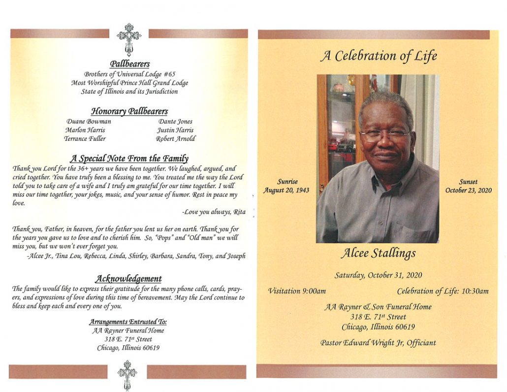 Alcee Stallings Obituary