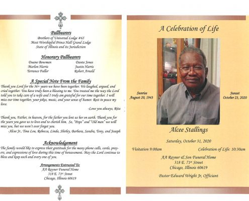 Alcee Stallings Obituary