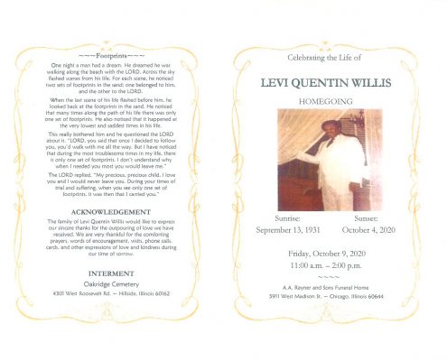 Levi Q Willis Obituary