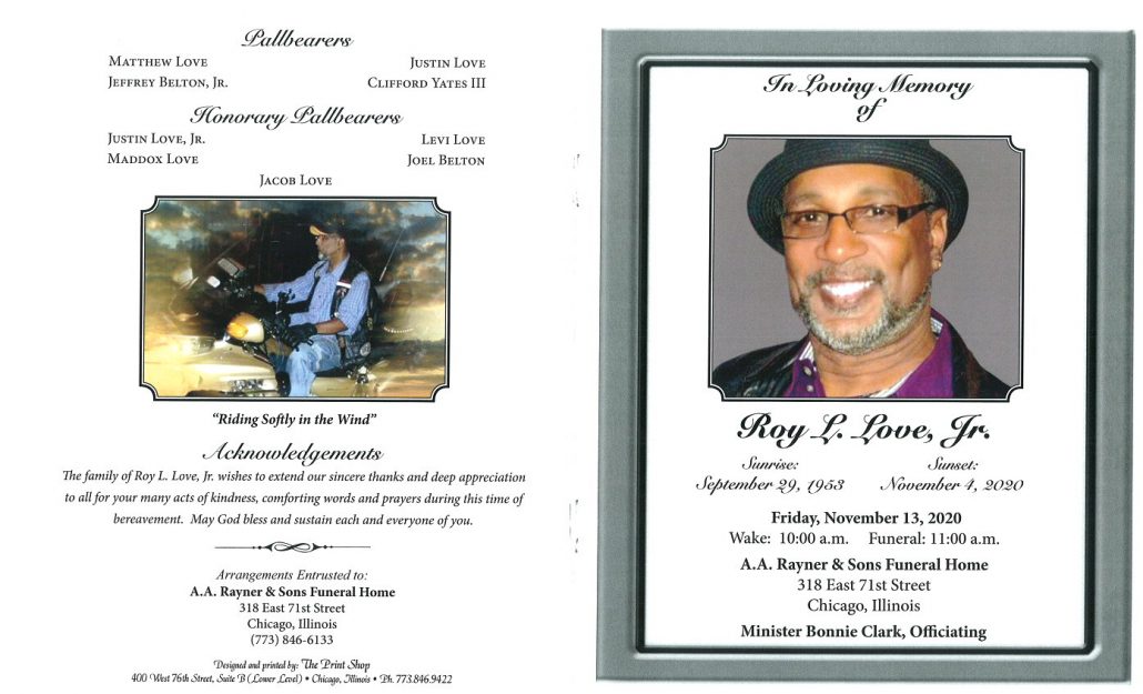 Roy L Love Jr Obituary
