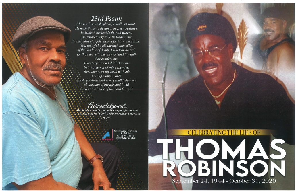 Thomas Robinson Obituary