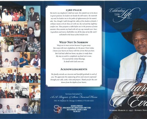 Charles C Evans Obituary