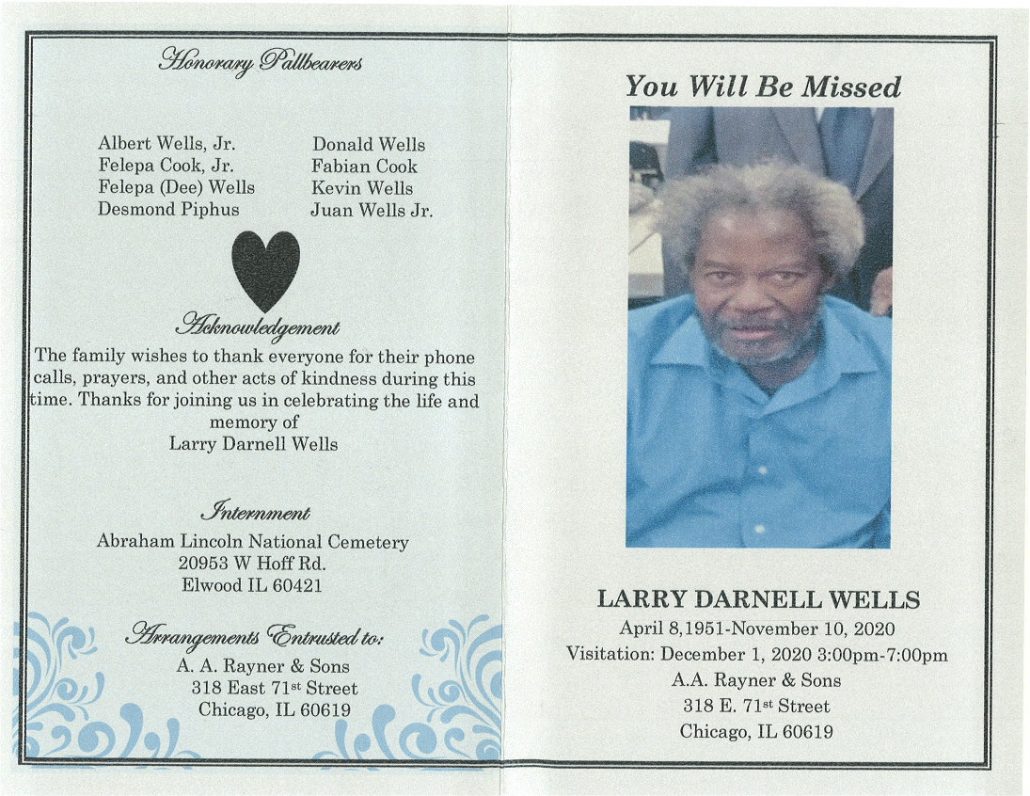 Larry D Wells Obituary