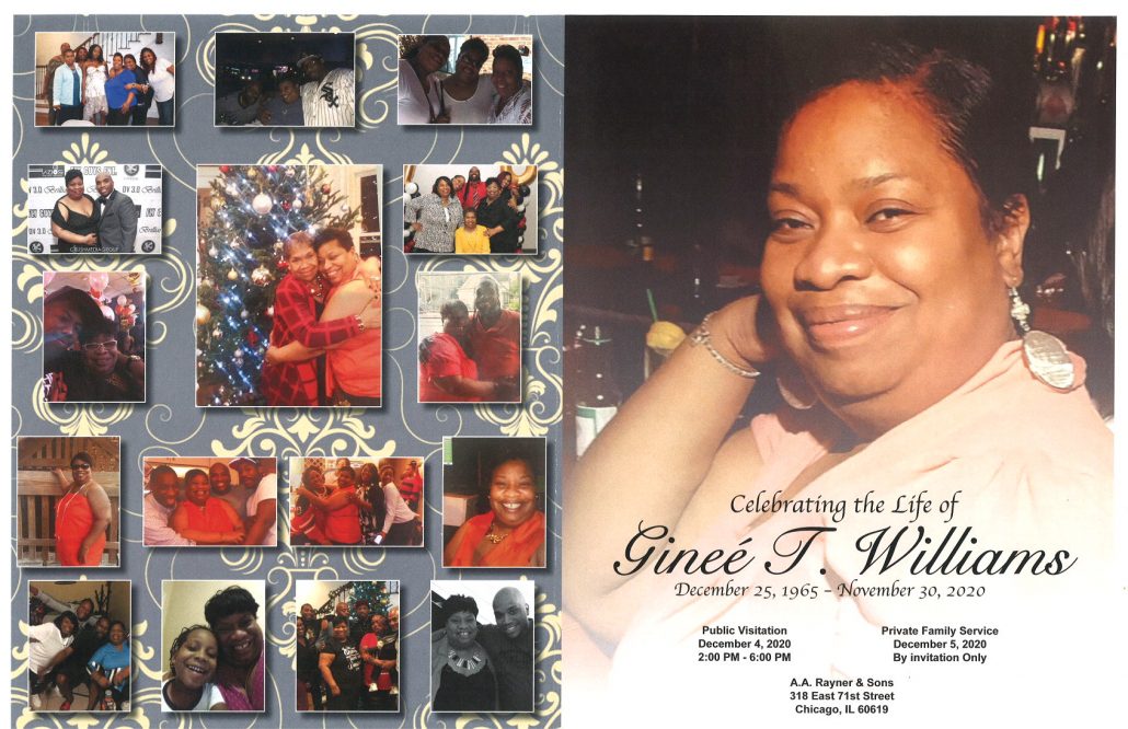 Ginee T Williams Obituary