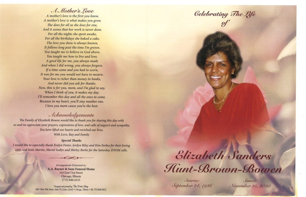 Elizabeth Hunt Brown Bowen Obituary