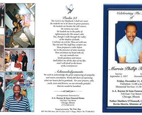 Marvin P Tunstall Obituary