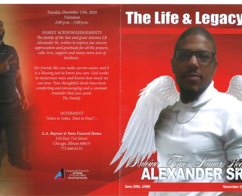 Antoine LR Alexander Sr Obituary