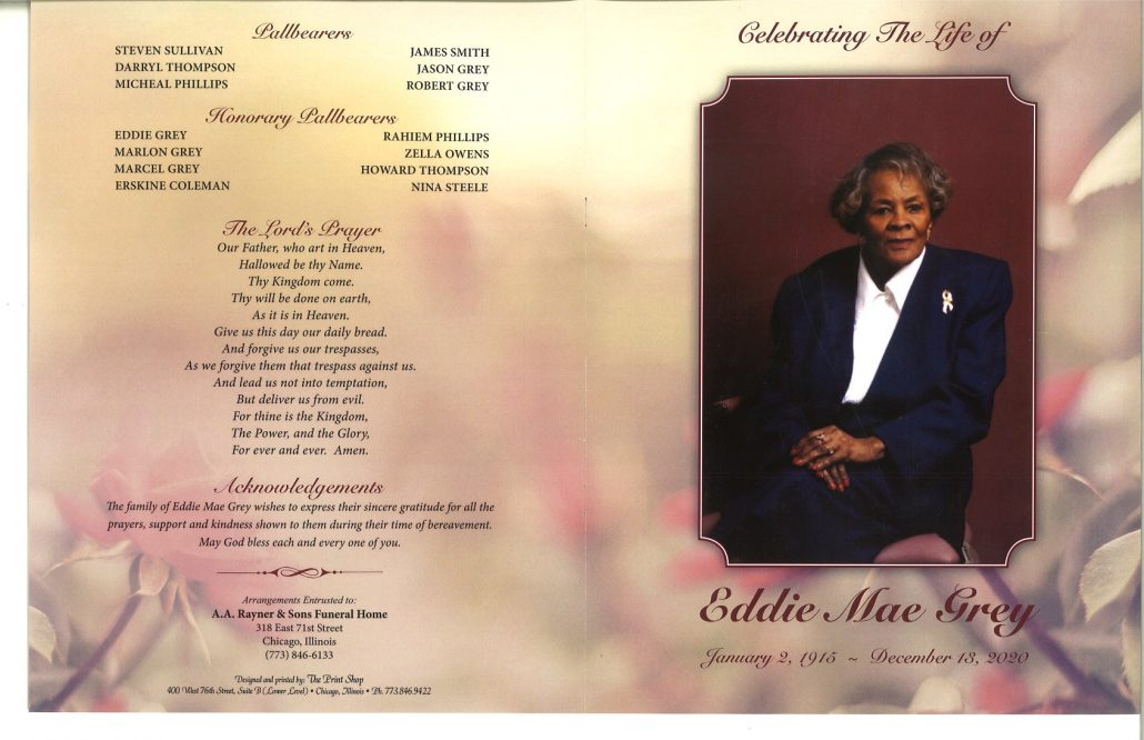 Eddie M Grey Obituary