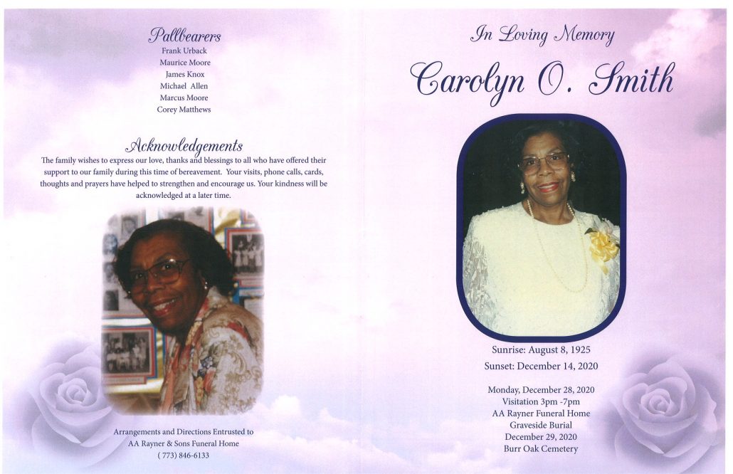 Carolyn O Smith Obituary
