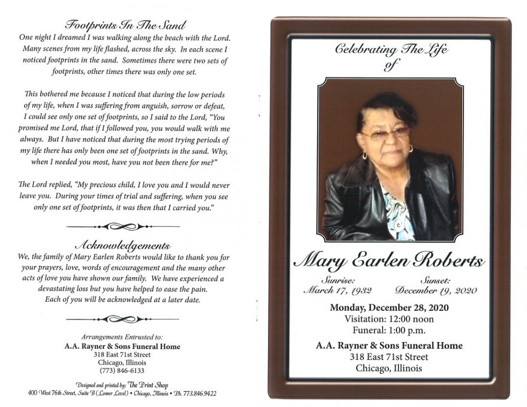 Mary E Roberts Obituary