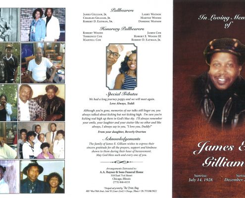 James E Gilliam Obituary