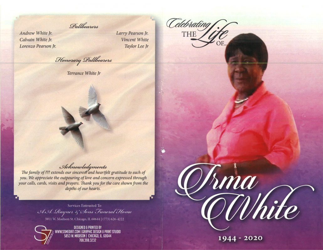 Irma White Obituary