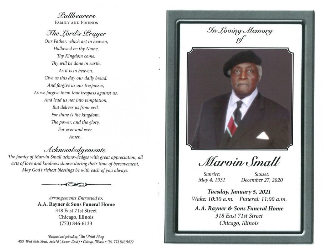 Marvin Small Obituary