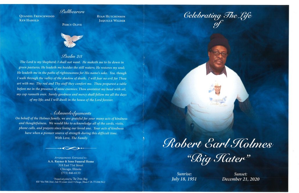 Robert E Holmes Obituary