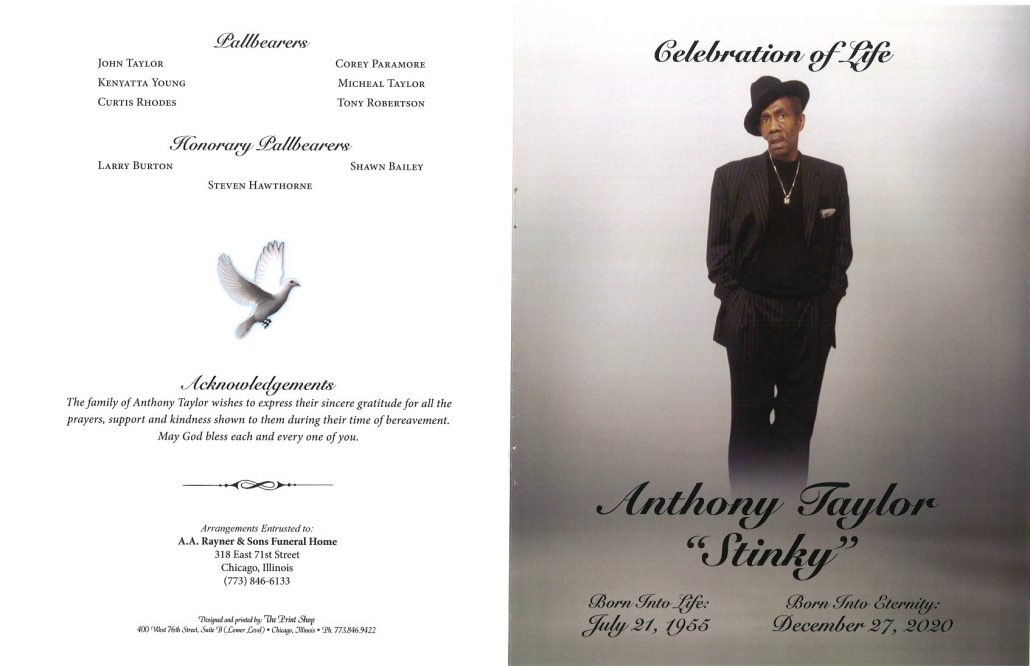 Anthony Taylor Obituary