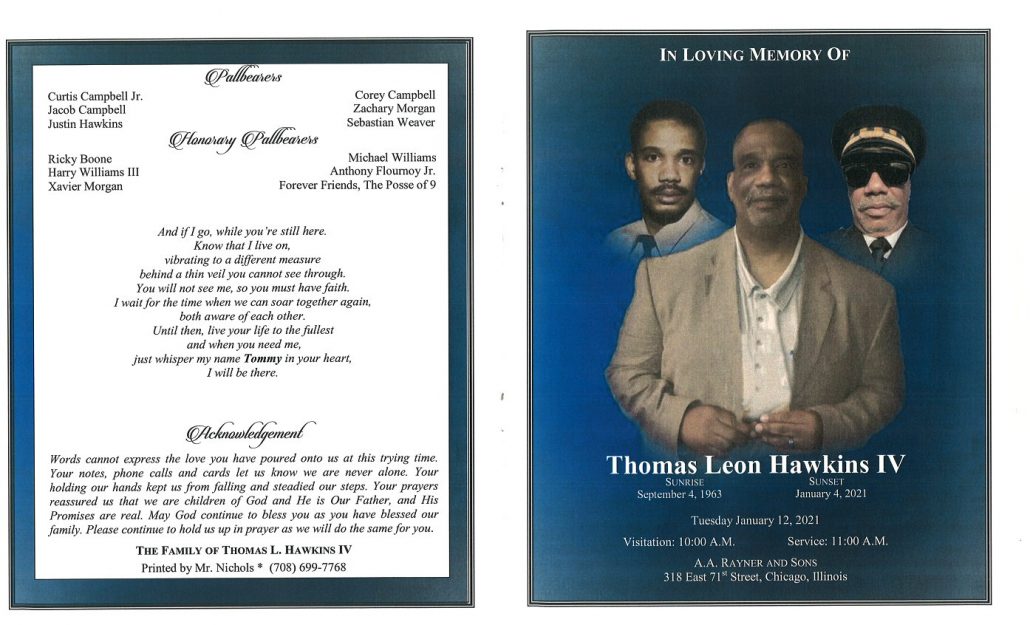 Thomas L Hawkins IV Obituary