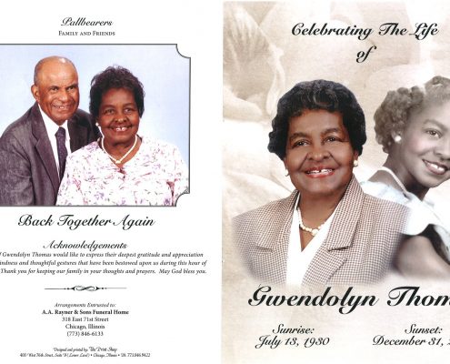 Gwendolyn Thomas Obituary