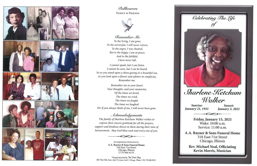 Sharlene K Walker Obituary