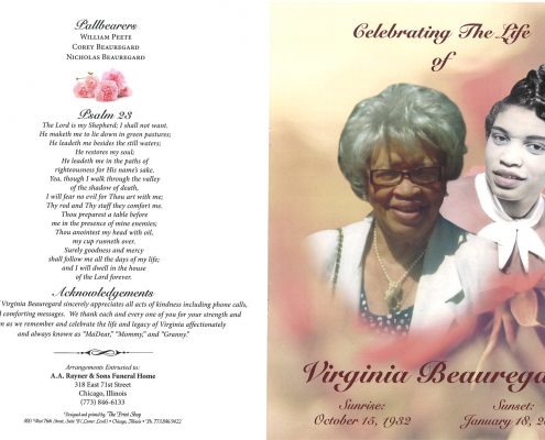 Virginia Beauregard Obituary