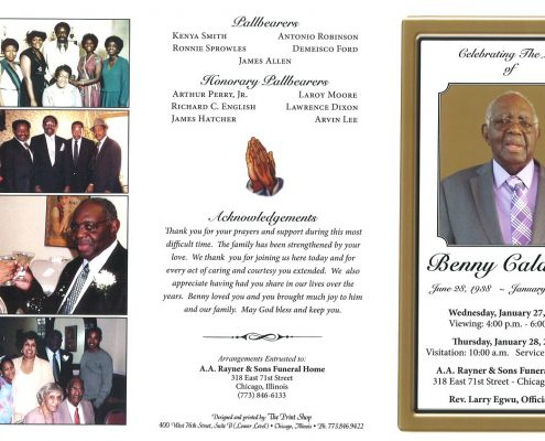 Benny Caldwell Obituary