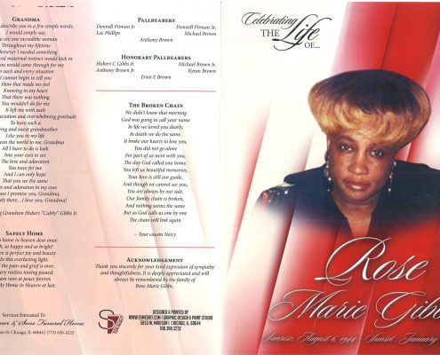 Rose M Gibbs Obituary