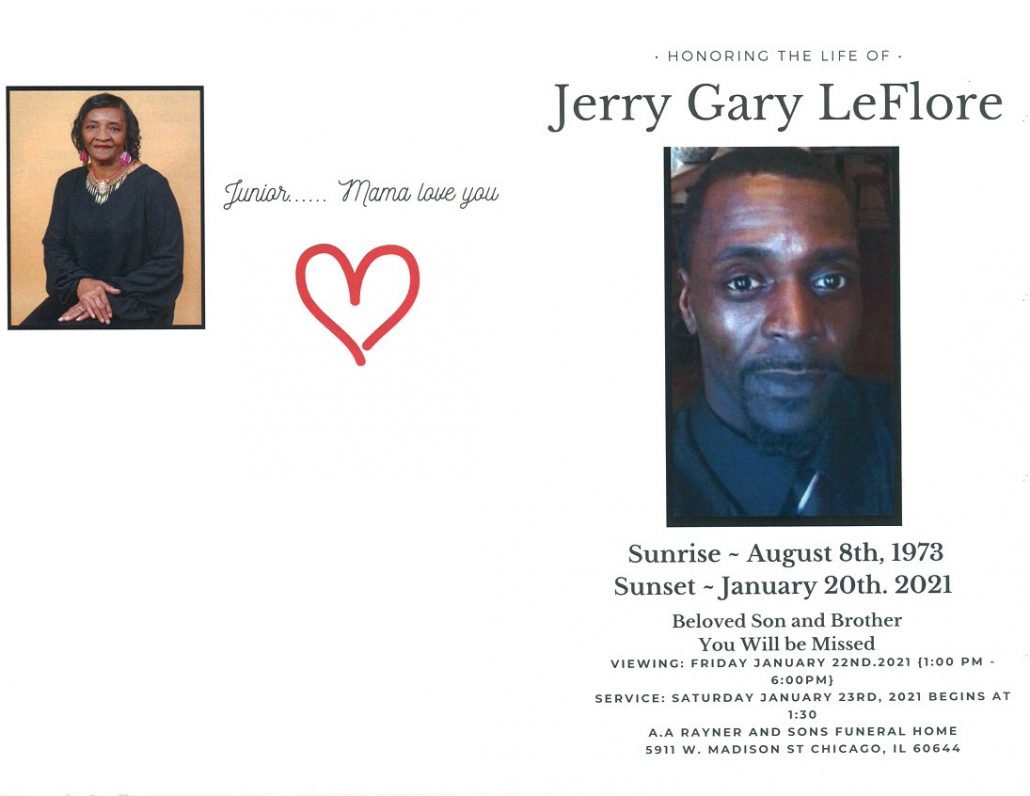 Jerry G Leflore Obituary
