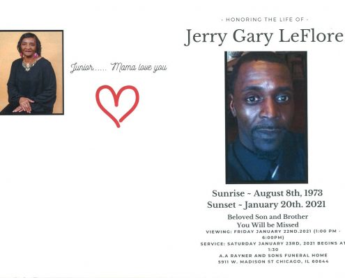 Jerry G Leflore Obituary