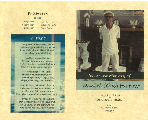 Daniel Gus Farrow Obituary