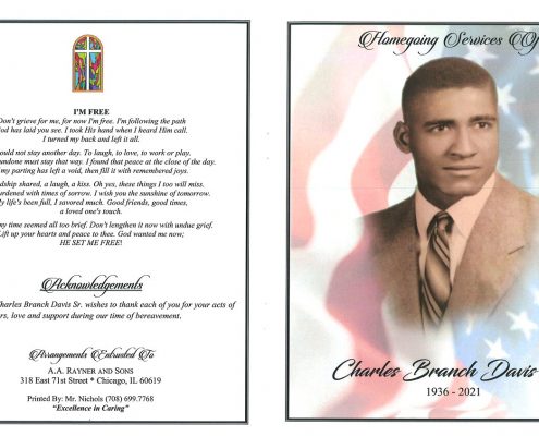 Charles B Davis Sr Obituary