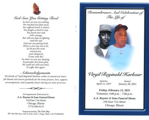 Virgil R Harbour Obituary