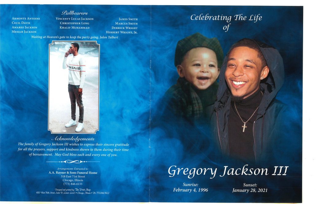 Gregory Jackson III Obituary